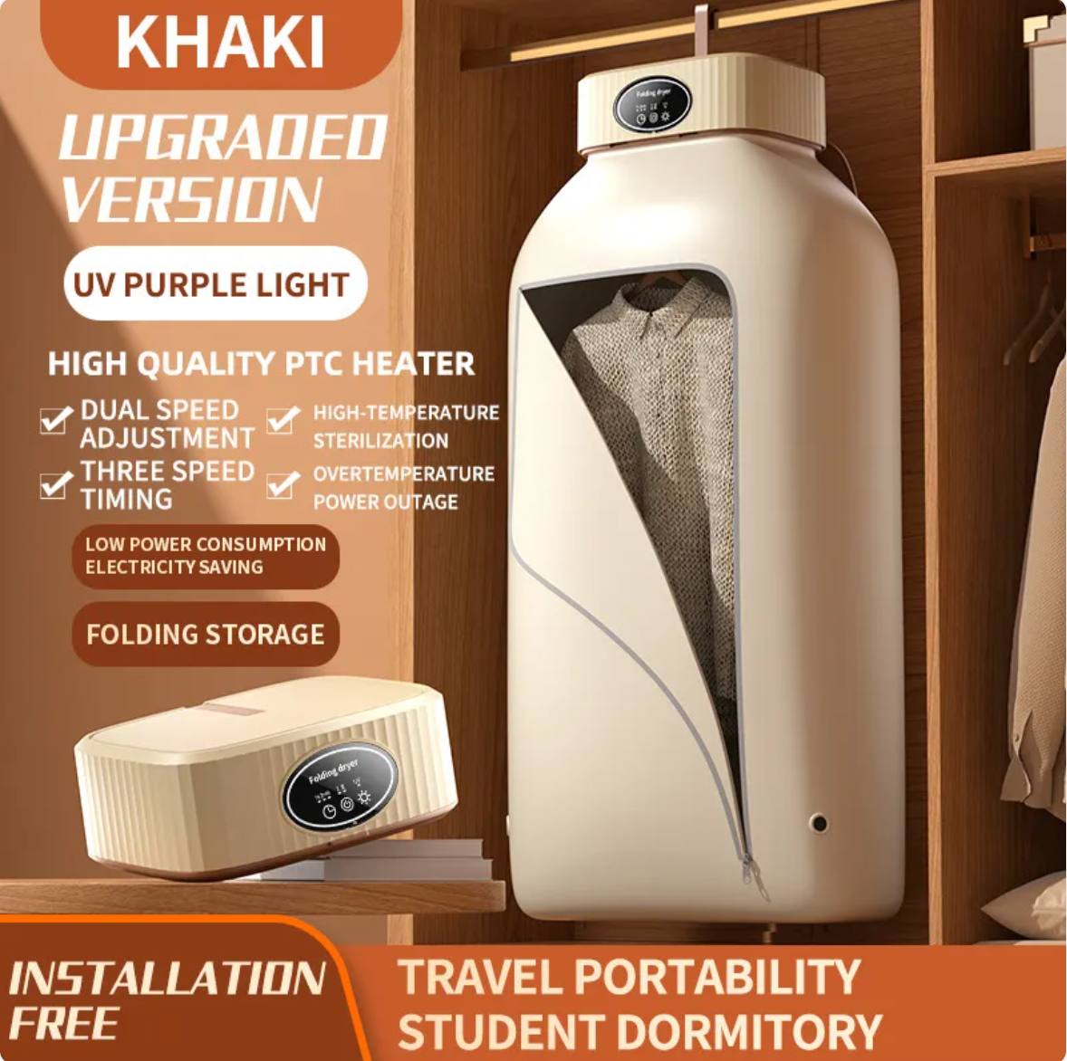 Portable Foldable Clothes Dryer